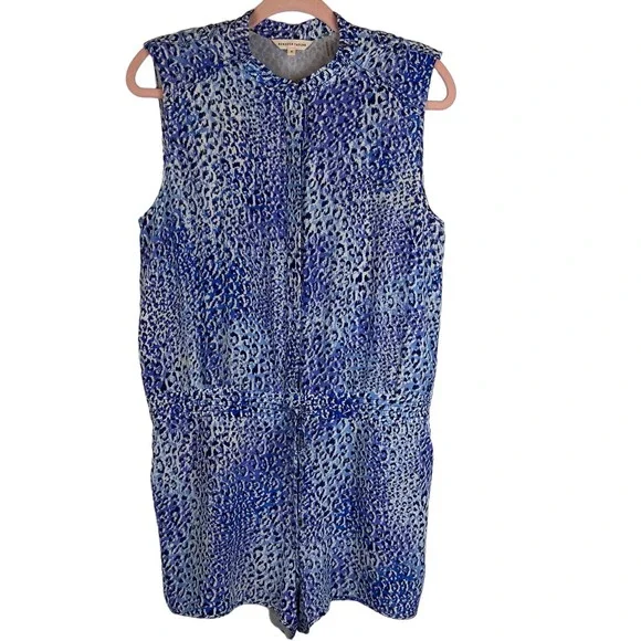 Rebecca Taylor Leopard Fever Romper, Size 8 - Picture 11 of 16